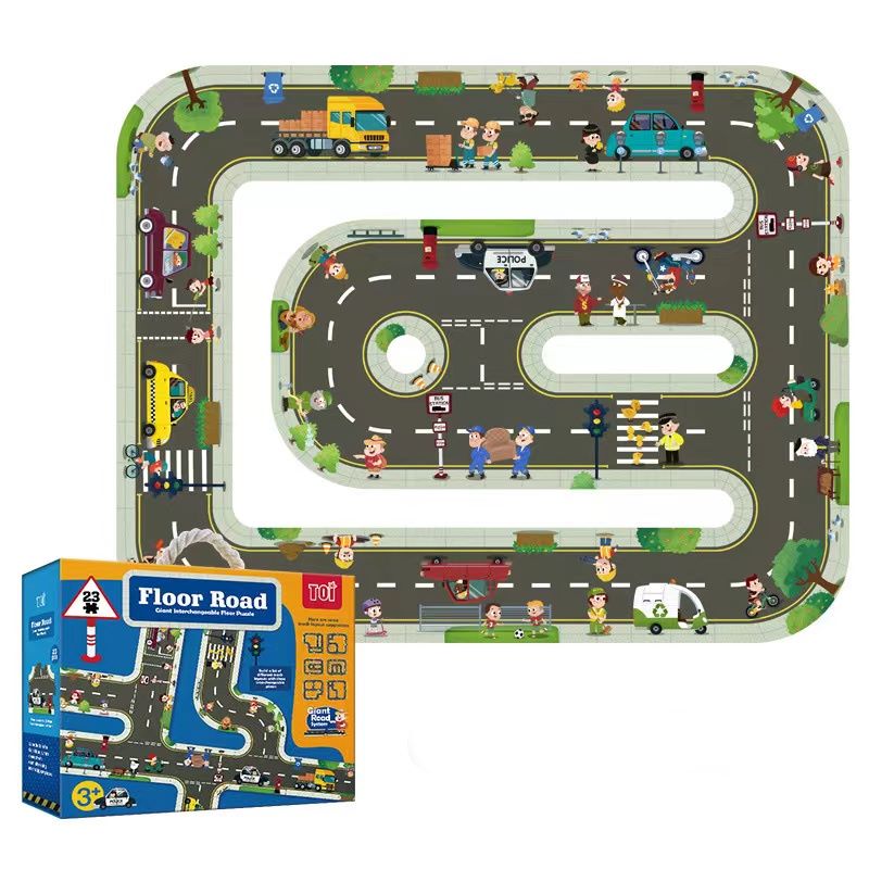 Puzzle géant circuit voiture