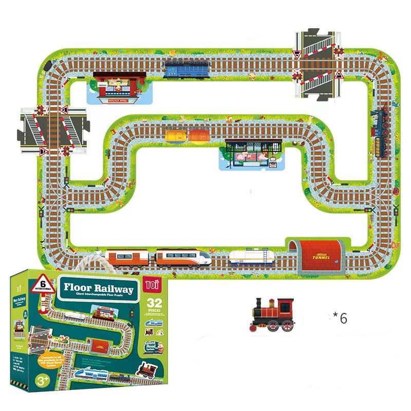 Puzzle géant circuit voiture