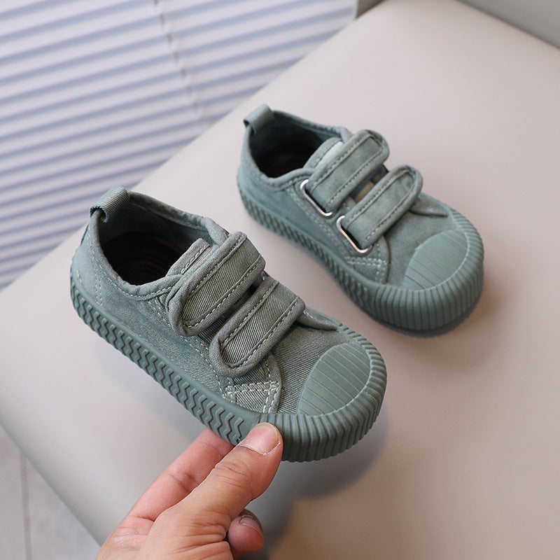 Chaussures de base en toile à fond souple unisexe pour les enfants garçons et filles