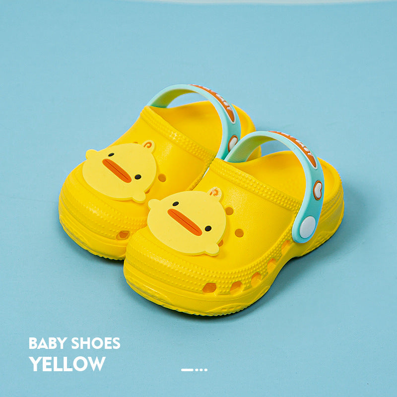 Chaussures perforées style crocs pour bébé et enfants chaussons d'été souples