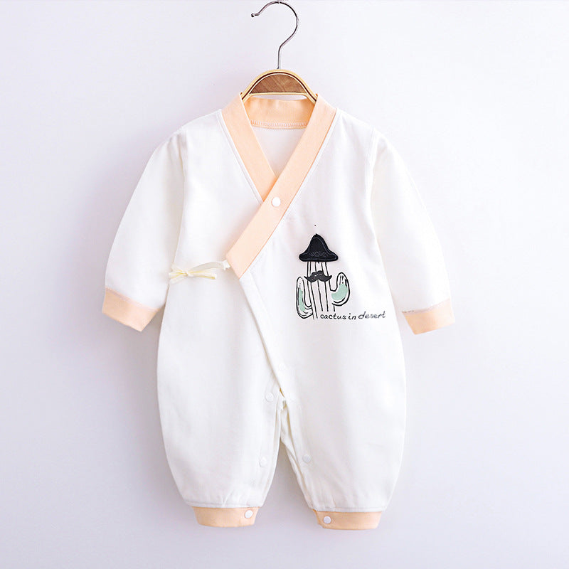 Combinaison kimono pour bébé naissance body avec ruban d'attache