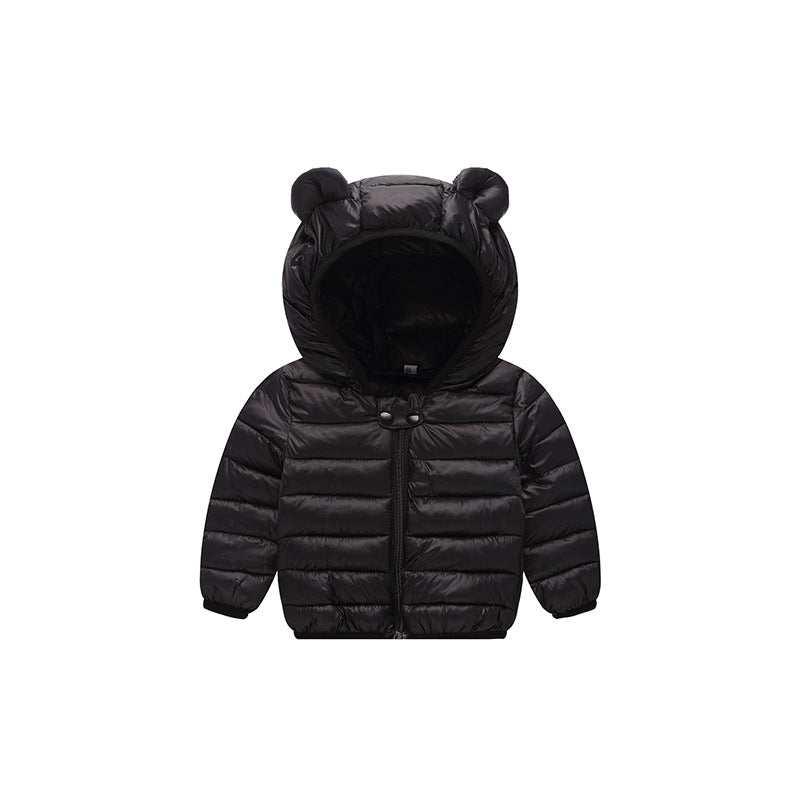 Doudoune enfant avec oreilles ourson manteau hiver garçon fille