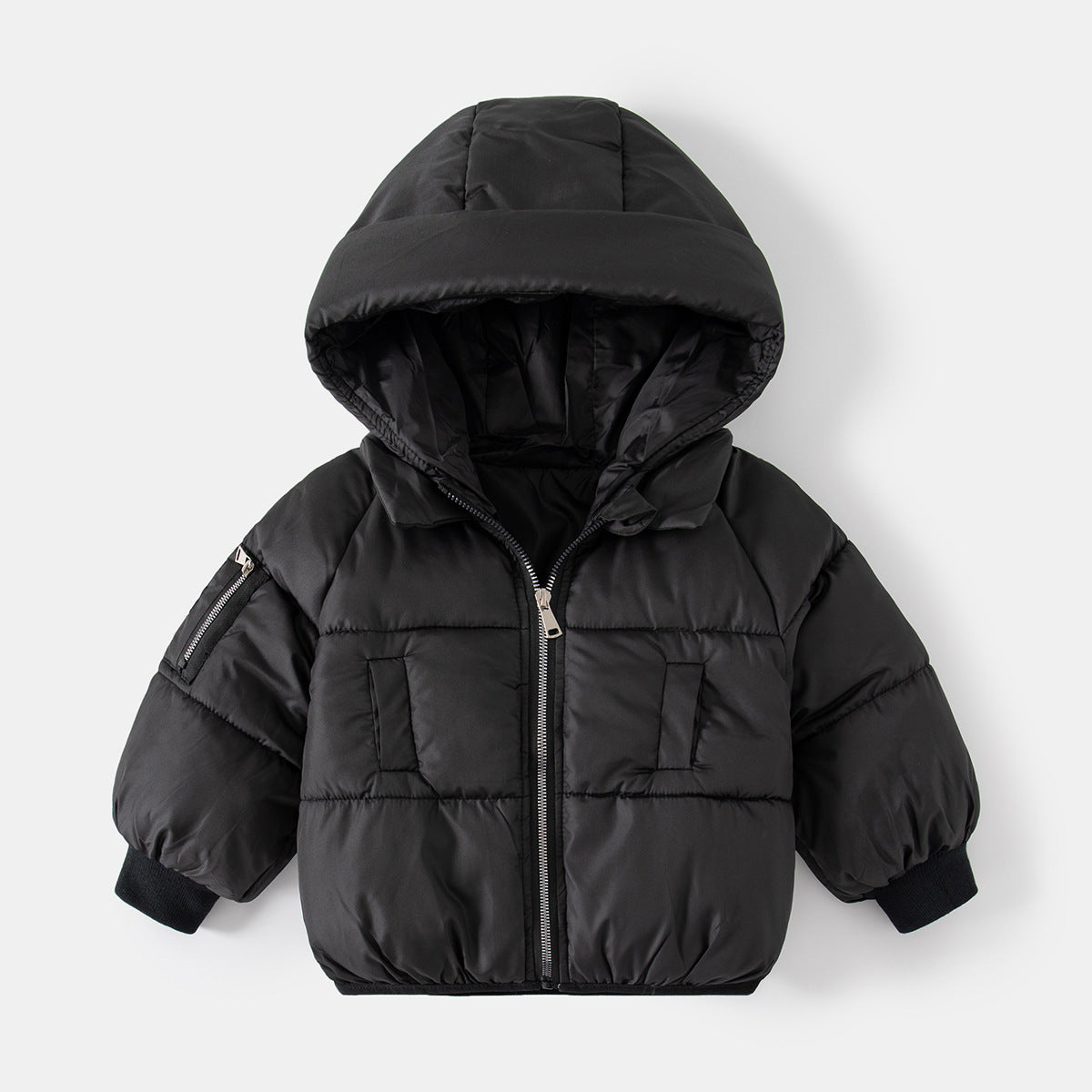 Doudoune matelassée pour enfant avec capuche fashion hiver