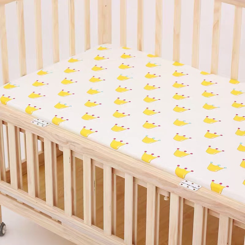 Draps en coton pour lit bébé avec motif ananas