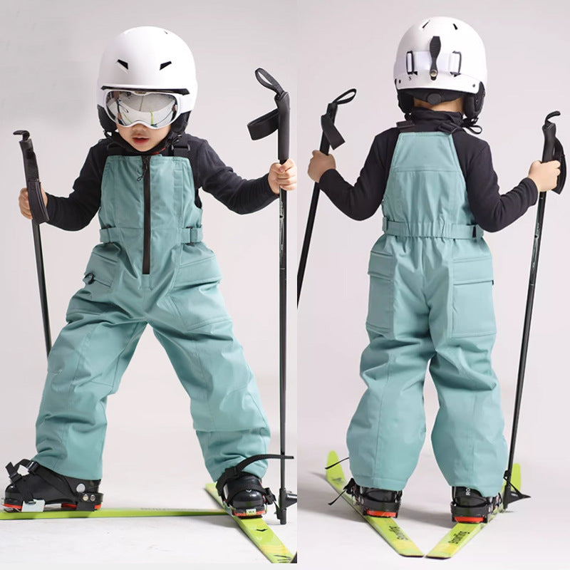 Ensemble de ski enfant manteau et salopette imperméable respirante pour garçon et fille