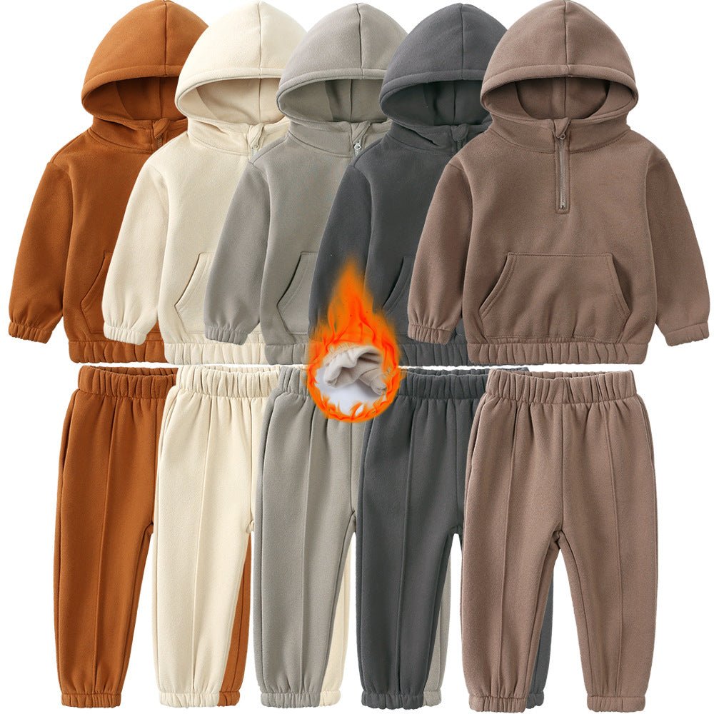 Ensemble jogging pour enfant sweat capuche et pantalon survêtement