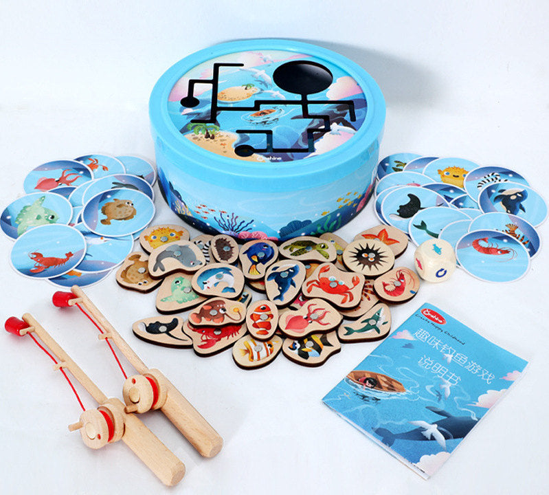 Labyrinthe de pêche jouet magnétique poisson enfant puzzle