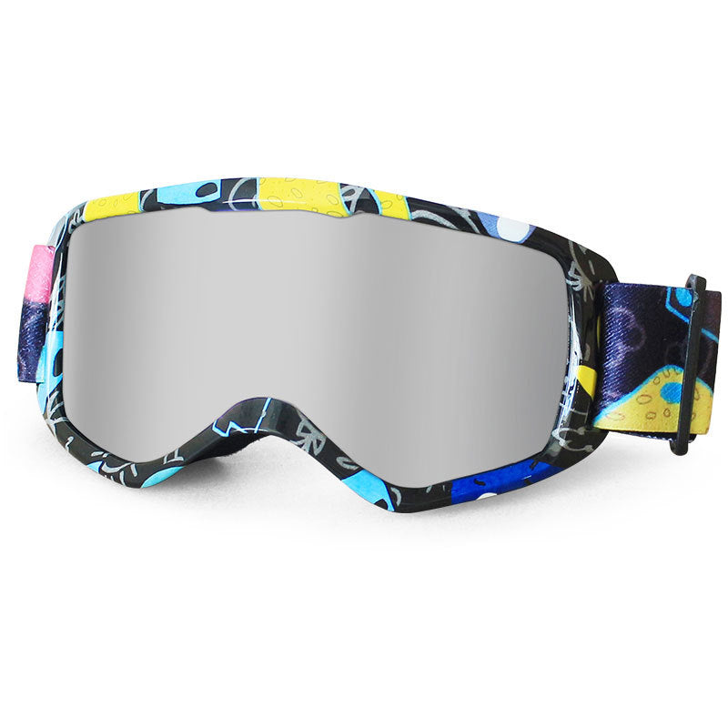 Lunettes de Ski antibuée motif dessin animé pour enfants