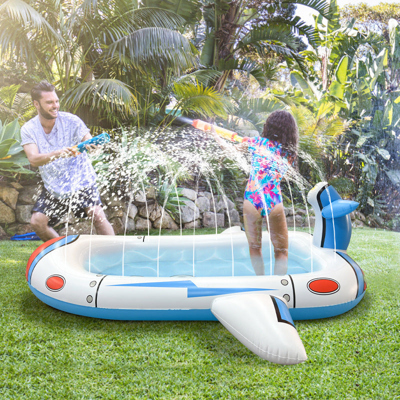 Mini Piscine gonflable pour enfants avec jets d'eau d'extérieur