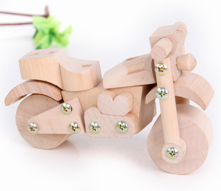 Moto à construire en bois pour enfant maquette pour garçon