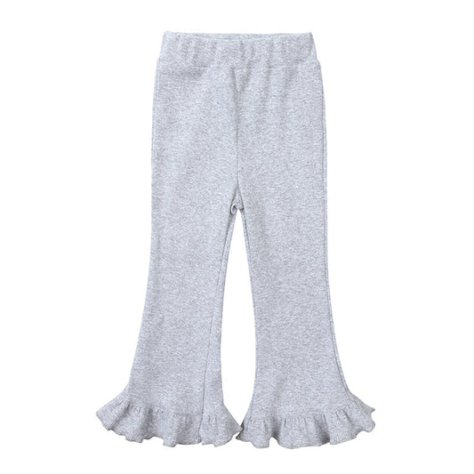 Pantalon coton patte d'éléphant pour fille matière stretch