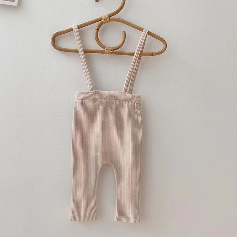 Petit pantalon à bretelles lainage pour bébé