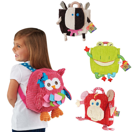 Sac à dos pour enfants animaux cartoon chouette grenouille