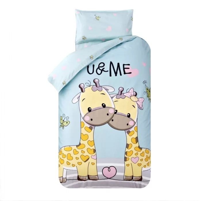 Set de draps complet pour lit d'enfant housse taie drap