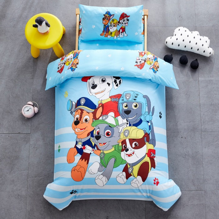 Set de draps complet pour lit d'enfant housse taie drap