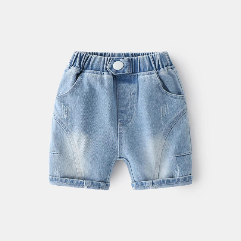 Short denim extra extensible garçon