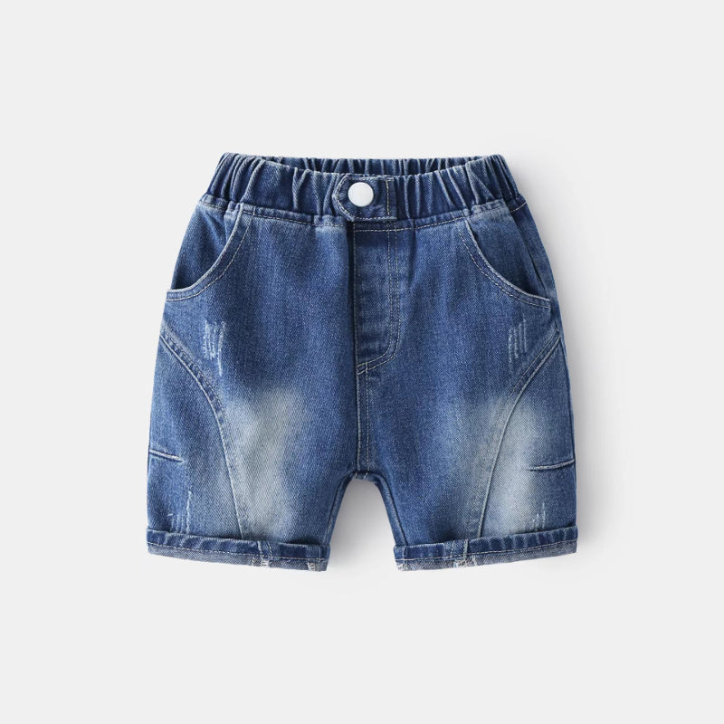 Short denim extra extensible garçon