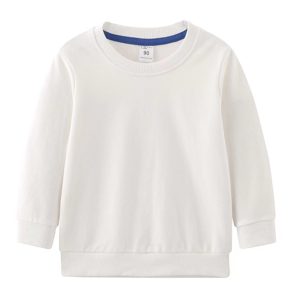 Sweatshirt classique uni pour enfant