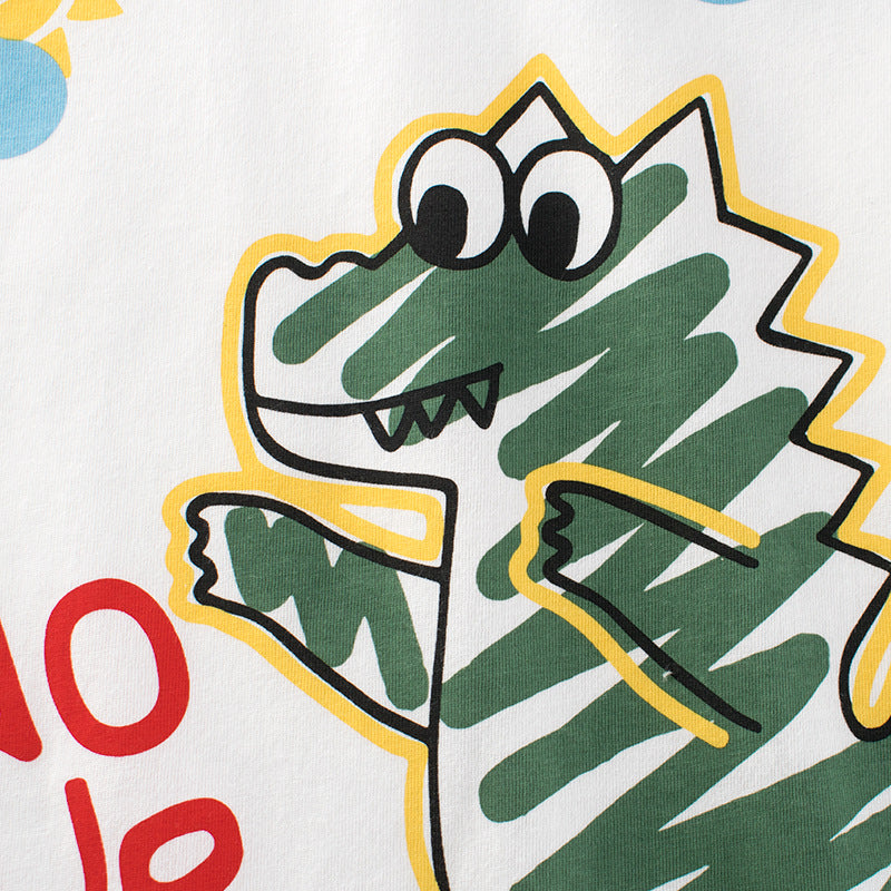 T-Shirt à manches courtes pour enfant avec un motif de dinosaure