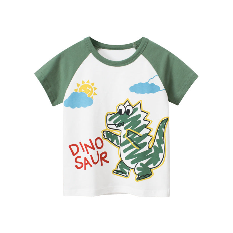 T-Shirt à manches courtes pour enfant avec un motif de dinosaure