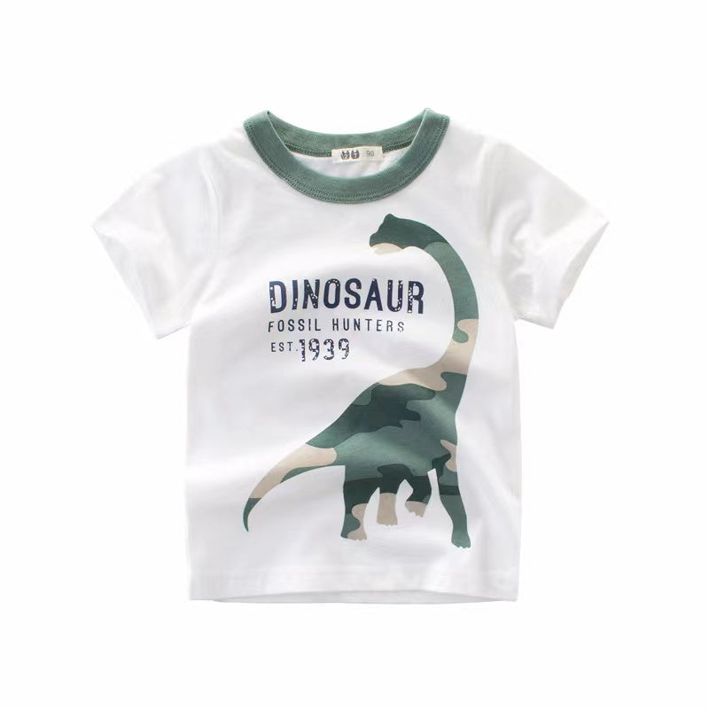 T-Shirt manches courtes motif dinosaure pour garçon