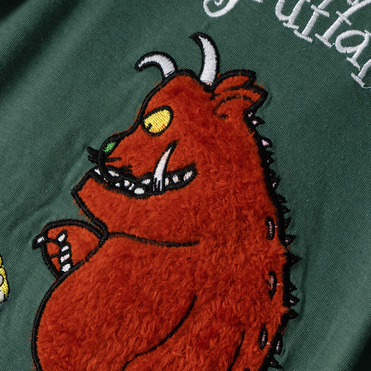 T-shirt Gruffalo à manches longues pour enfant avec broderie