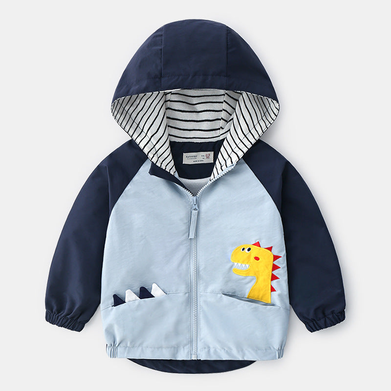 Veste à capuche pour enfant garçon avec dinsaur dans la poche