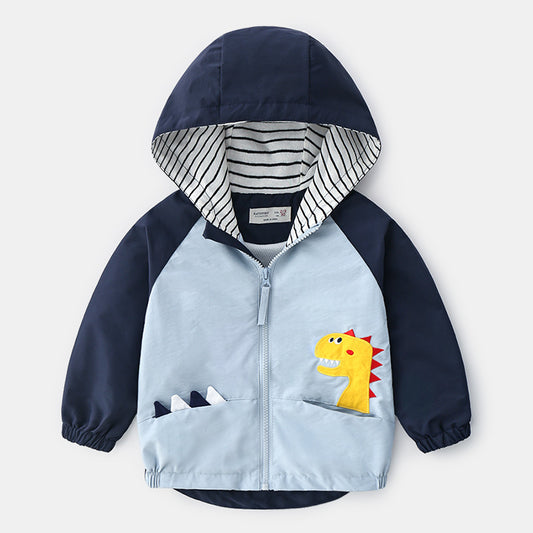 Veste à capuche pour enfant garçon avec dinsaur dans la poche