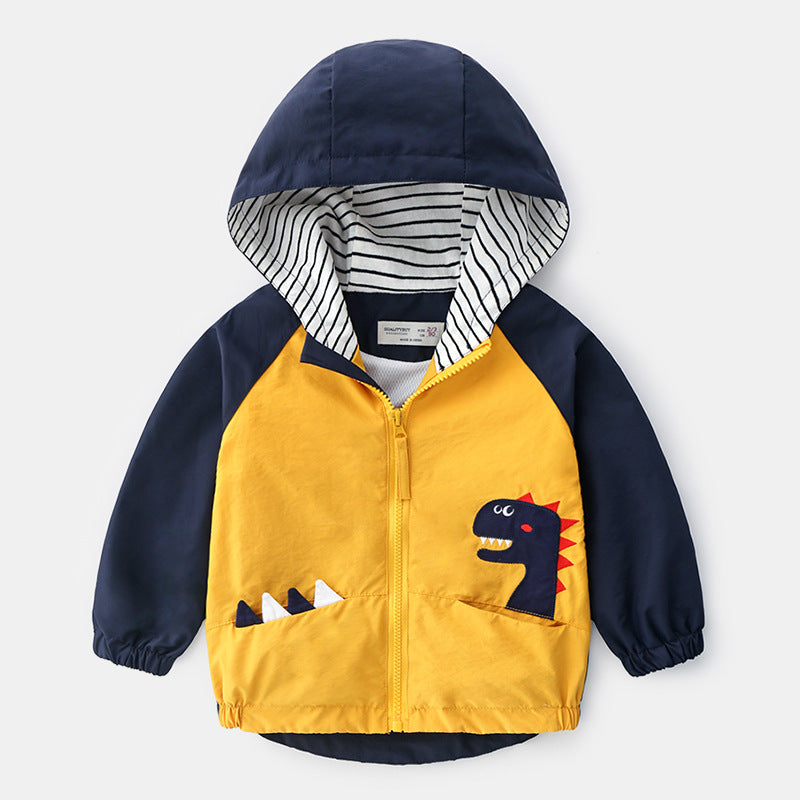 Veste à capuche pour enfant garçon avec dinsaur dans la poche