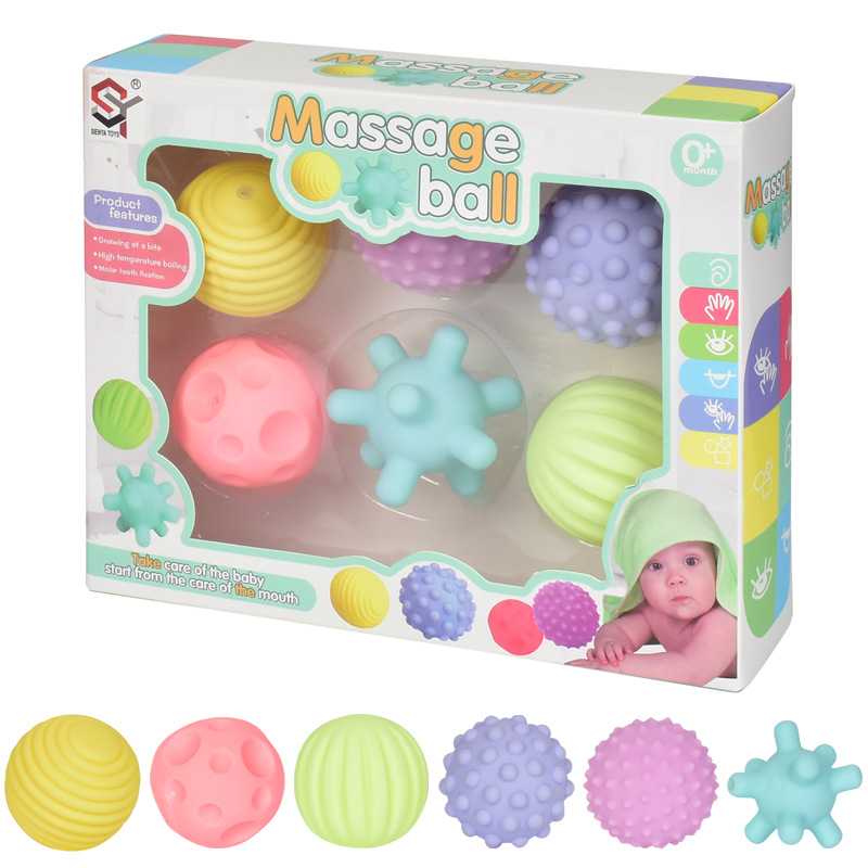 Balles sensorielles pour bébé en silicone jouets enfants multi-sens effets  sonores - Petit Toucan